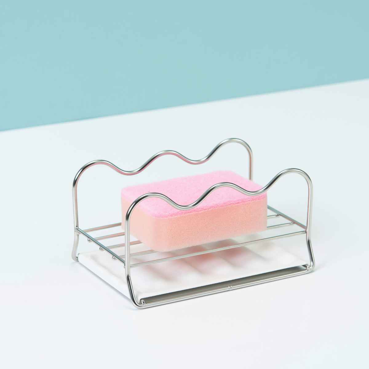 ビーワーススタイル UtaU キッチンマルチスタンド 水切りトレー ( 水切りラック シンク上 ステンレス キッチンツールスタンド 鍋蓋スタンド 鍋ふたスタンド お玉スタンド マルチスタンド ウタウ 水切り ) 【ホワイト】 ホワイト