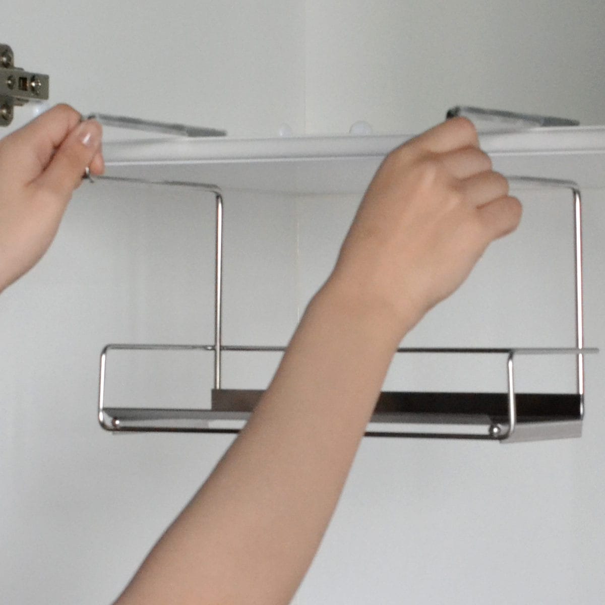 調味料ラック 吊り戸棚スパイスラック bws SELECTION ( 調味料ポット付き スプーン付き 日本製 ステンレス ビーワースセレクション 戸棚下収納 まな板ホルダー スパイスラック 吊り下げ収納 キッチンラック )