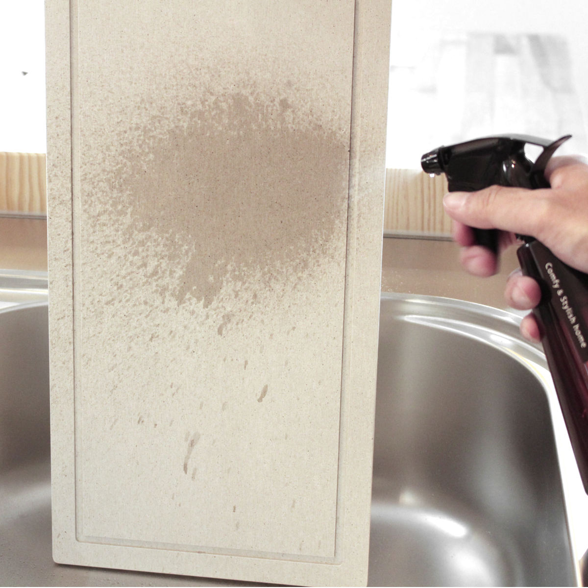 ビーワーススタイル KAWAKI モイストレイ 置きタイプ 幅42.5cm ( 水切りトレー 水切りラック シンク上 ステンレス 珪藻土 日本製 水切り モイストレー 吸水トレー 吸水 速乾 珪藻土トレー )