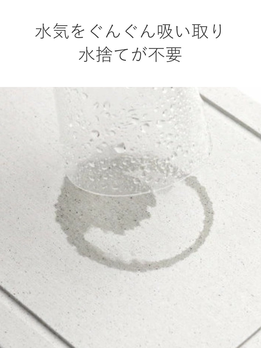 ビーワーススタイル KAWAKI モイストレイ スライドタイプ 幅52cm ( 水切りトレー 水切りラック シンク上 ステンレス 珪藻土 日本製 水切り モイストレー 吸水トレー 吸水 速乾 珪藻土トレー )