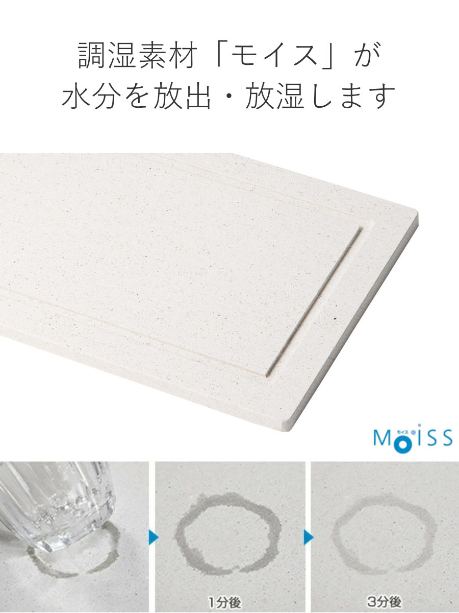 ビーワーススタイル KAWAKI モイストレイ スライドタイプ 幅52cm ( 水切りトレー 水切りラック シンク上 ステンレス 珪藻土 日本製 水切り モイストレー 吸水トレー 吸水 速乾 珪藻土トレー )