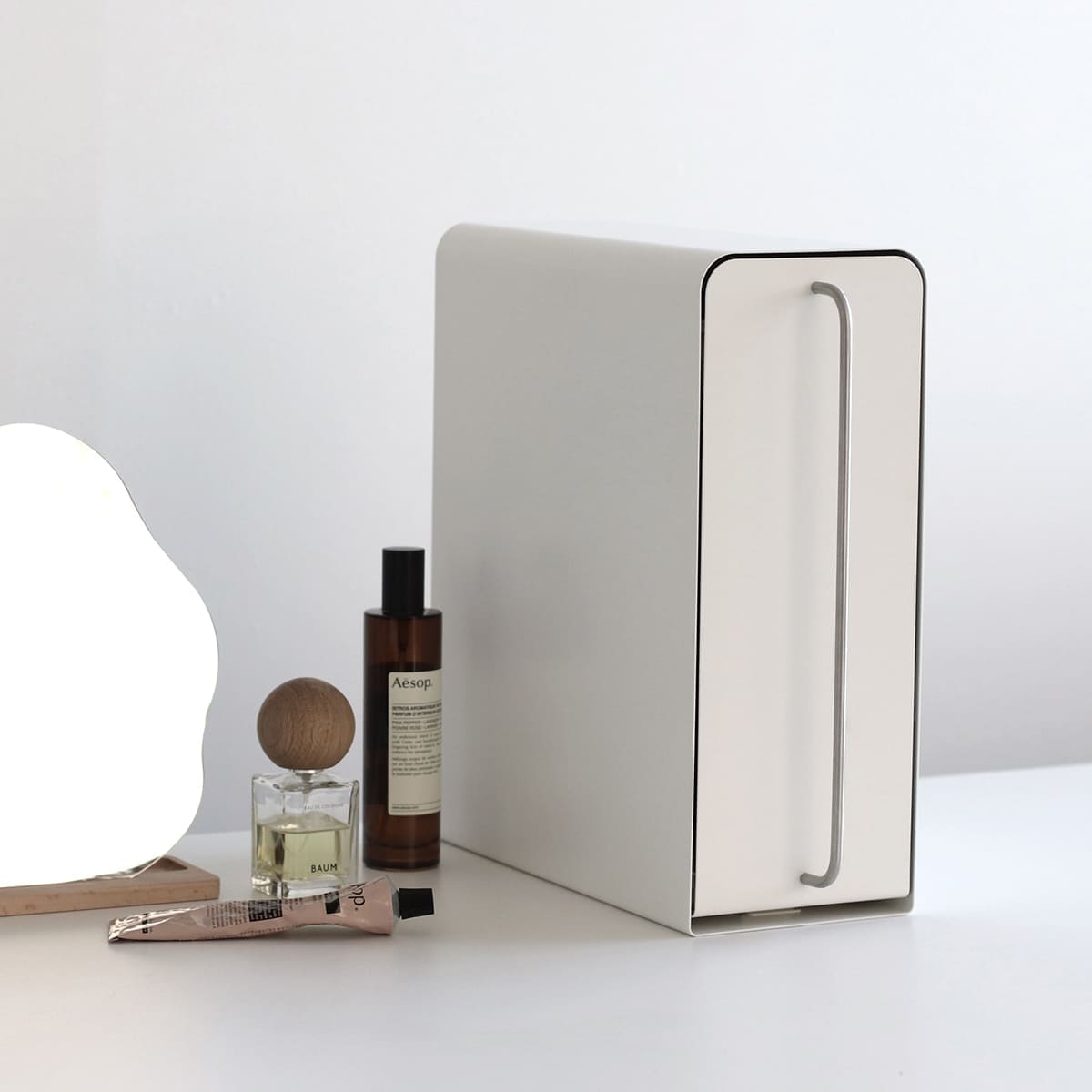 ビーワーススタイル UtaU スタンドドロワー ( utau ウタウ 小物収納 コンパクト キッチン収納 カウンター上収納 洗面収納 おしゃれ 調味料ラック デスク収納 コンロ収納 スリム トイレ収納 縦 マグネット ) 【ピュアホワイト】 ピュアホワイト