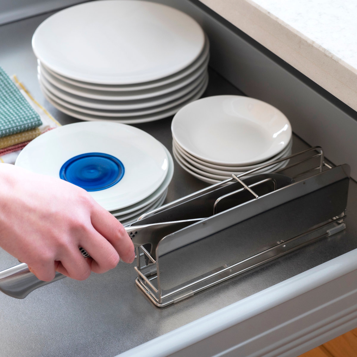 ビーワーススタイル すっきり暮らす 包丁スタンド ( 包丁差し 包丁ホルダー 包丁立て 日本製 ステンレス 食洗機対応 ほうちょう立て 横置き 燕三条産 オールステンレス 収納 包丁収納 ナイフスタンド カバー )