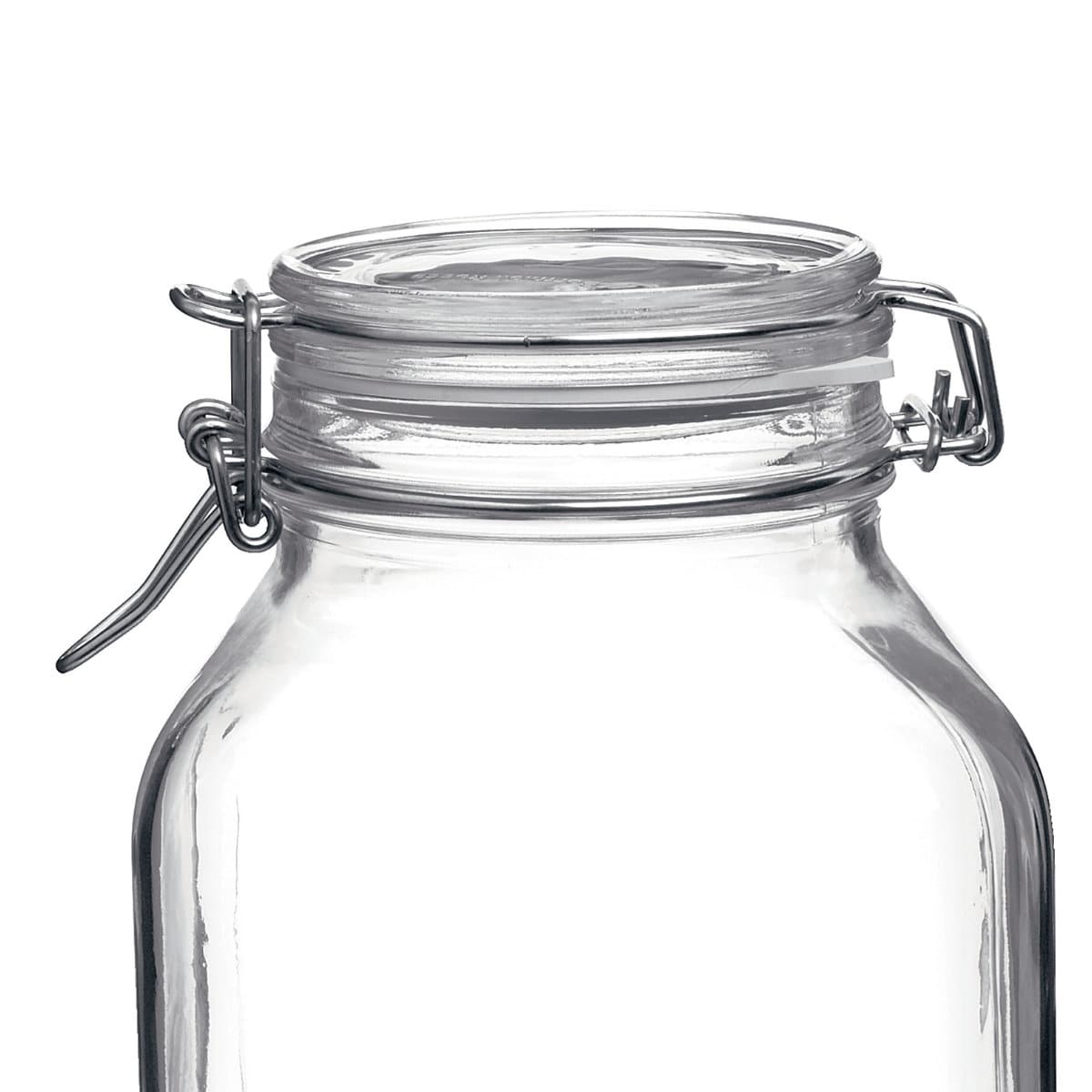 Bormioli Rocco ボルミオリ・ロッコ 保存瓶 フィド CL 5000cc ( ガラス 保存容器 ガラス瓶 梅酒瓶 5L 梅酒ビン 梅ジュース 果実酒 パスタ シリアル 乾物 パッキン付き ピクルス おしゃれ )