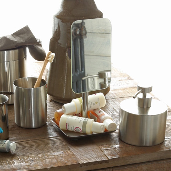 ソープディスペンサー ステンレススチール ダルトン DULTON 500ml ( ソープ ディスペンサー 詰め替えボトル 液体石けん ハンドソープ シャンプー 詰め替え 詰替え 詰替 ステンレス 洗面所 キッチン 日用品 雑貨 )