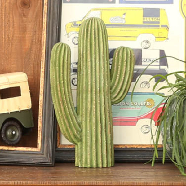 サボテン フェイク 高さ35.5cm 置物 オブジェ ダルトン DULTON ( フェイクグリーン 観葉植物 造花 ディスプレイ ボタニカル 植物 多肉植物 インテリア おしゃれ 玄関 リビング オフィス キッチン )