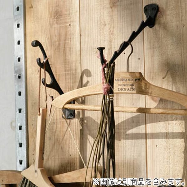 フック ウエーブフック 金具 壁 ダルトン DULTON ( アイアン 壁掛け ネジ留め ネジ 壁面フック 収納フック 多段 小物フック 小物収納 鍵フック キーフック 小物掛け アイアン製 )