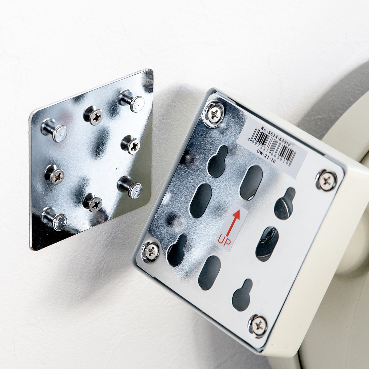 掛け時計 ダルトン DULTON ダブルフェイスクロック ( 壁掛け時計 インテリア ウォールクロック 部屋 壁掛時計 とけい アナログ おしゃれ 電池式 ステップ秒針 角度 自由 オフィス ステーションクロック 両面時計 ) 【アイボリー】 アイボリー