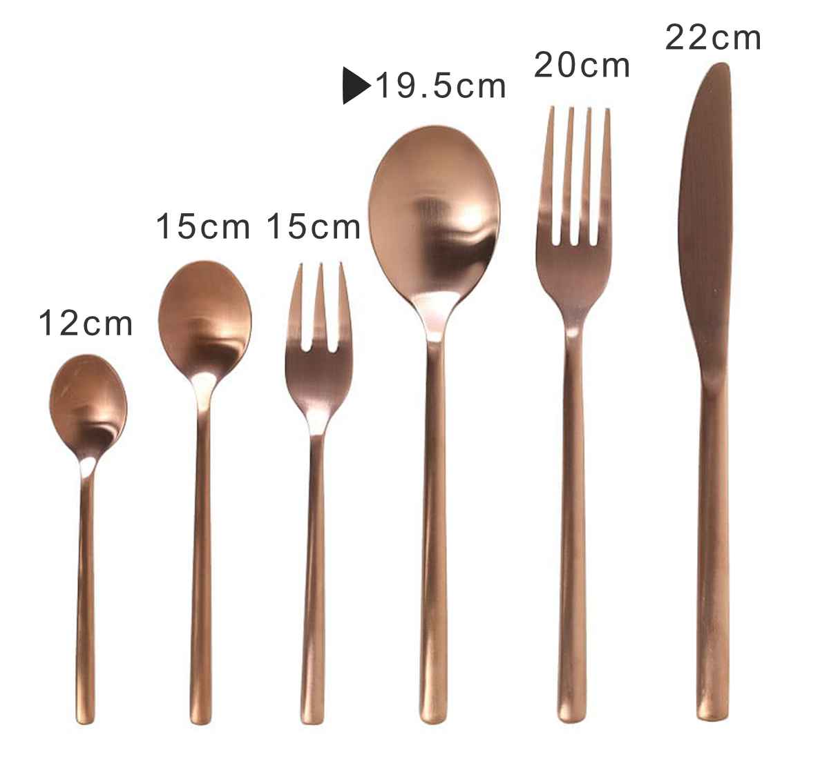 ダルトン スプーン19.5cm ディナースプーン スヴェルトカトラリー ステンレス ( DULTON カトラリー テーブルスプーン カレースプーン シンプル マット カッパー色 銅色 おしゃれ 洋食器 カフェ風 )