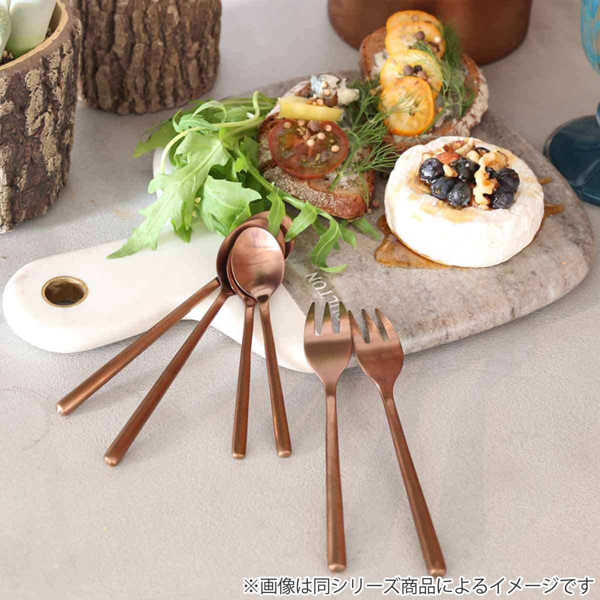 ダルトン スプーン19.5cm ディナースプーン スヴェルトカトラリー ステンレス ( DULTON カトラリー テーブルスプーン カレースプーン シンプル マット カッパー色 銅色 おしゃれ 洋食器 カフェ風 )