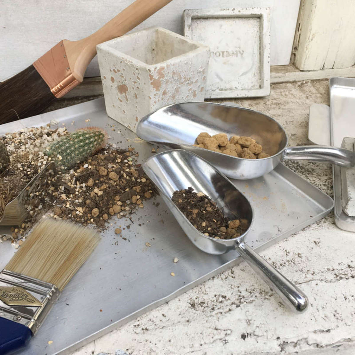 ダルトン スコップ アルミ S ( ガーデニング用品 ハンド スクープ 園芸用品 シャベル 移植ゴテ シンプル おしゃれ ガーデンツール 庭 植物 入れ替え 土 掘る いじり フードスクープ フードスコップ 猫 犬 )