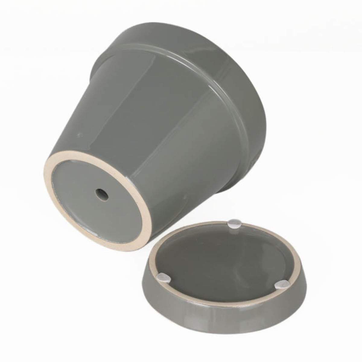 ダルトン 植木鉢 ボタニーポット 4号鉢 ガーデンポット ( DULTON プランター プラントポット 植物用ポット 鉢 花器 鉢カバー ポット セラミック 丸 植木鉢カバー 花 水抜き穴付き 受け皿 植物 観葉植物 園芸 直植え おしゃれ ) 【グリーン】 グリーン