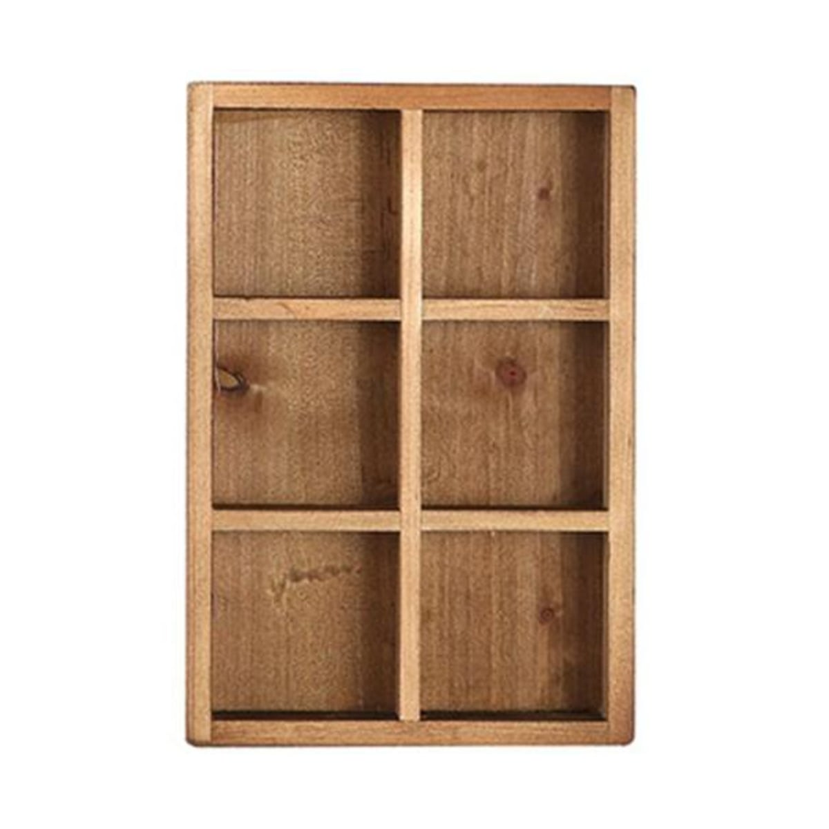小物収納 ダルトン DULTON 6 PARTITION WOODEN BOX ウッデン ボックス 木製 幅17×奥行25×高さ4cm ( 小物入れ 収納ケース 収納ボックス ケース 木製ボックス 仕切あり 小物 道具入れ 整理整頓 整理 ヴィンテージ感 スタッキング )