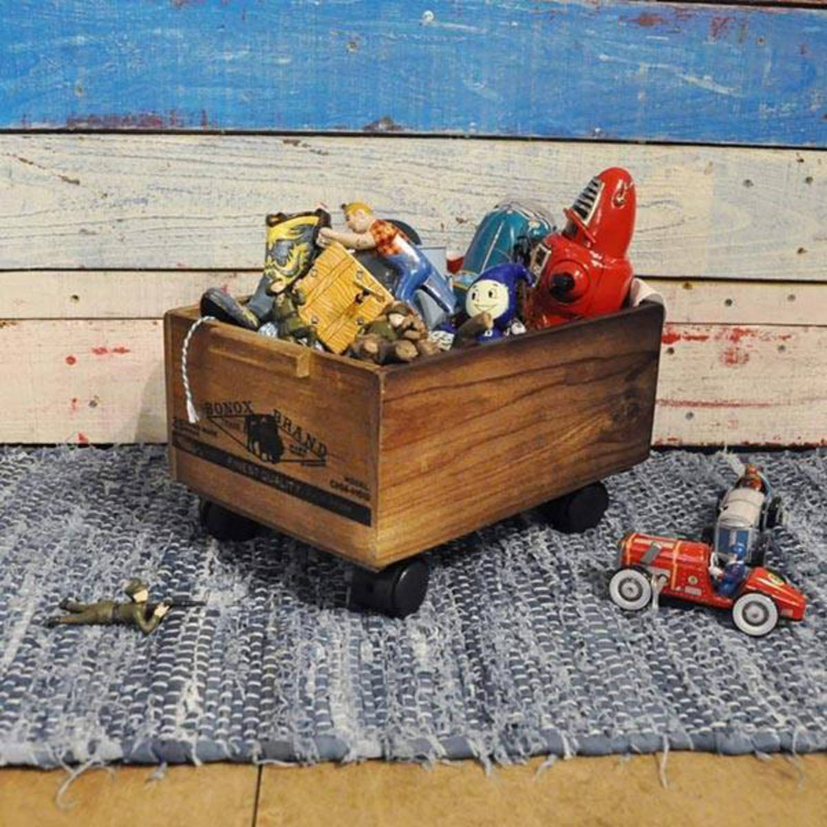 小物収納 ダルトン DULTON WOODEN STACKING BOX B ウッデン ボックス 木製 幅22×奥行33×高さ14cm ( 小物入れ 収納ケース 収納ボックス ケース 木製ボックス 仕切り無し 小物 道具入れ 整理整頓 整理 ヴィンテージ感 スタッキング )