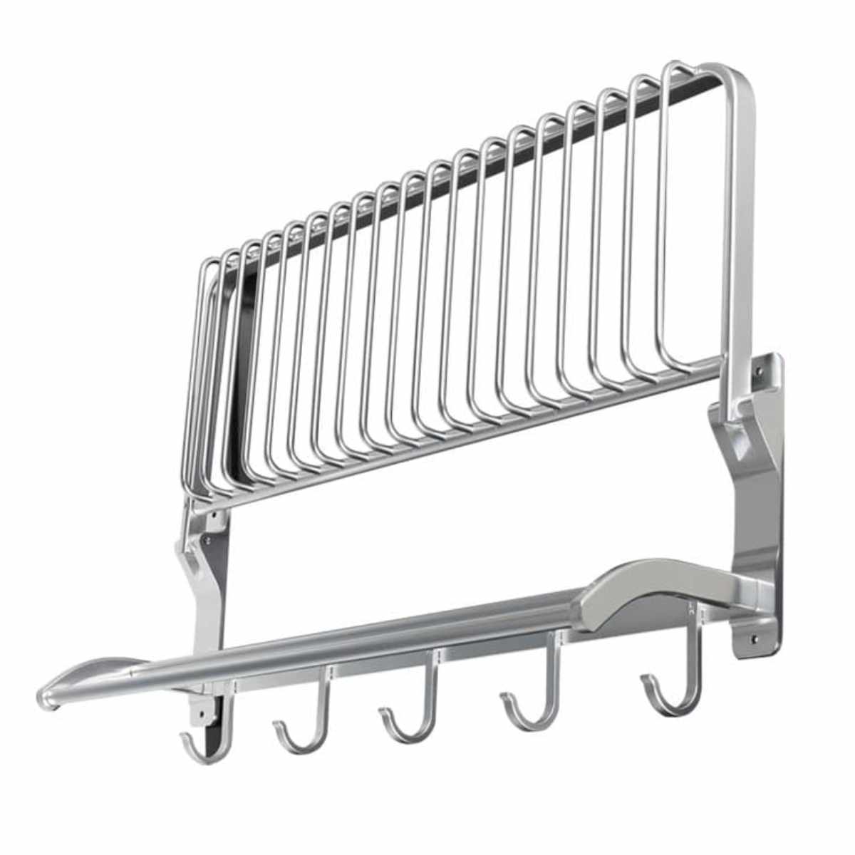 キッチンラック シンク上 ダルトン ALUMINUM WALL RACK キッチンツールラック ( DULTON シンクラック ウォールラック ワイヤーラック 調味料ラック 棚 マルチラック 浮かせる収納 壁面 キッチンツール 掛ける フック 壁掛け アルミ )