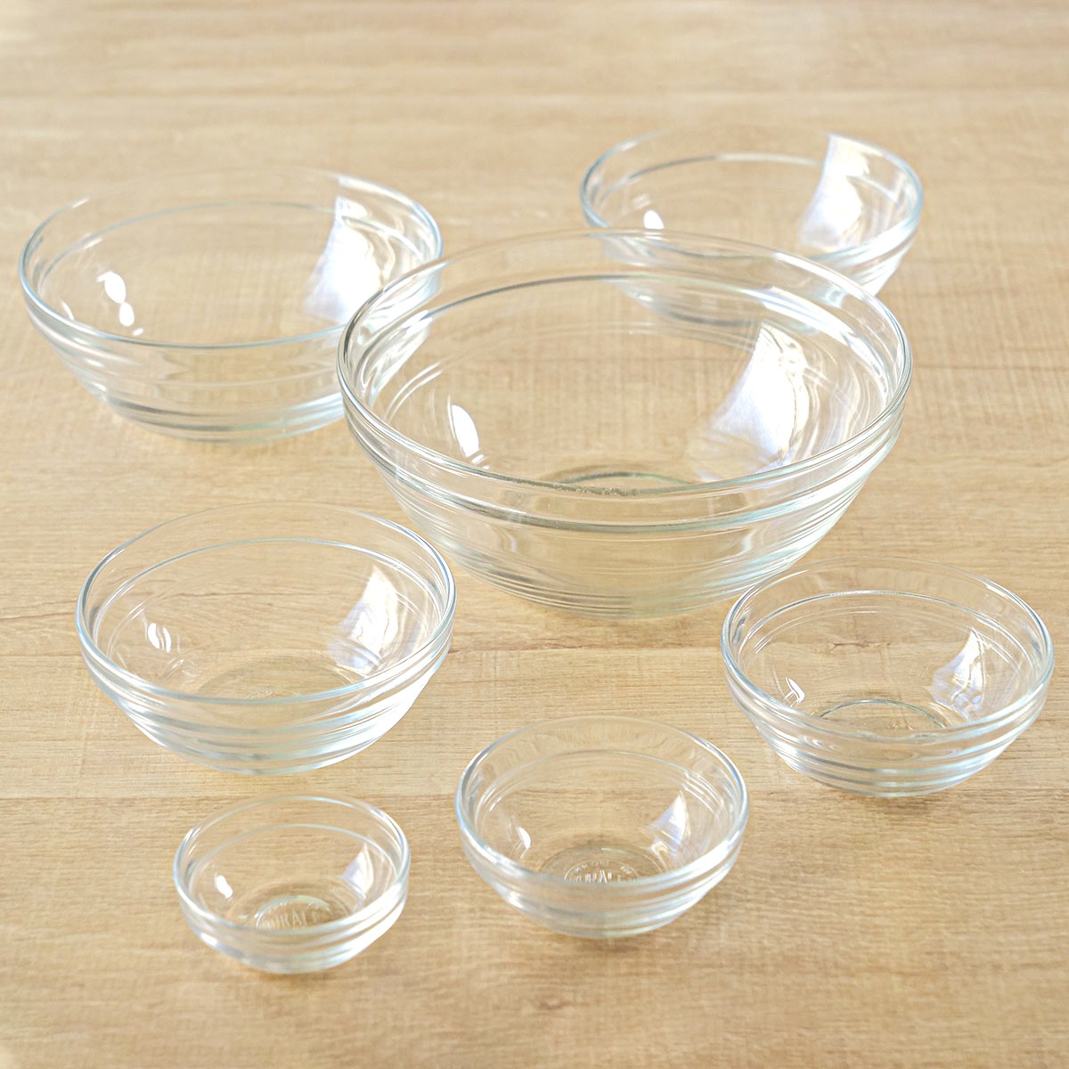 DURALEX デュラレックス リススタック ボウル 12cm 6個セット ( LYS STACK 食洗機対応 電子レンジ対応 強化ガラス サラダボウル 食器 ガラス ガラス製 サラダ フルーツ アイス 丈夫 シンプル 洋食器 おしゃれ )