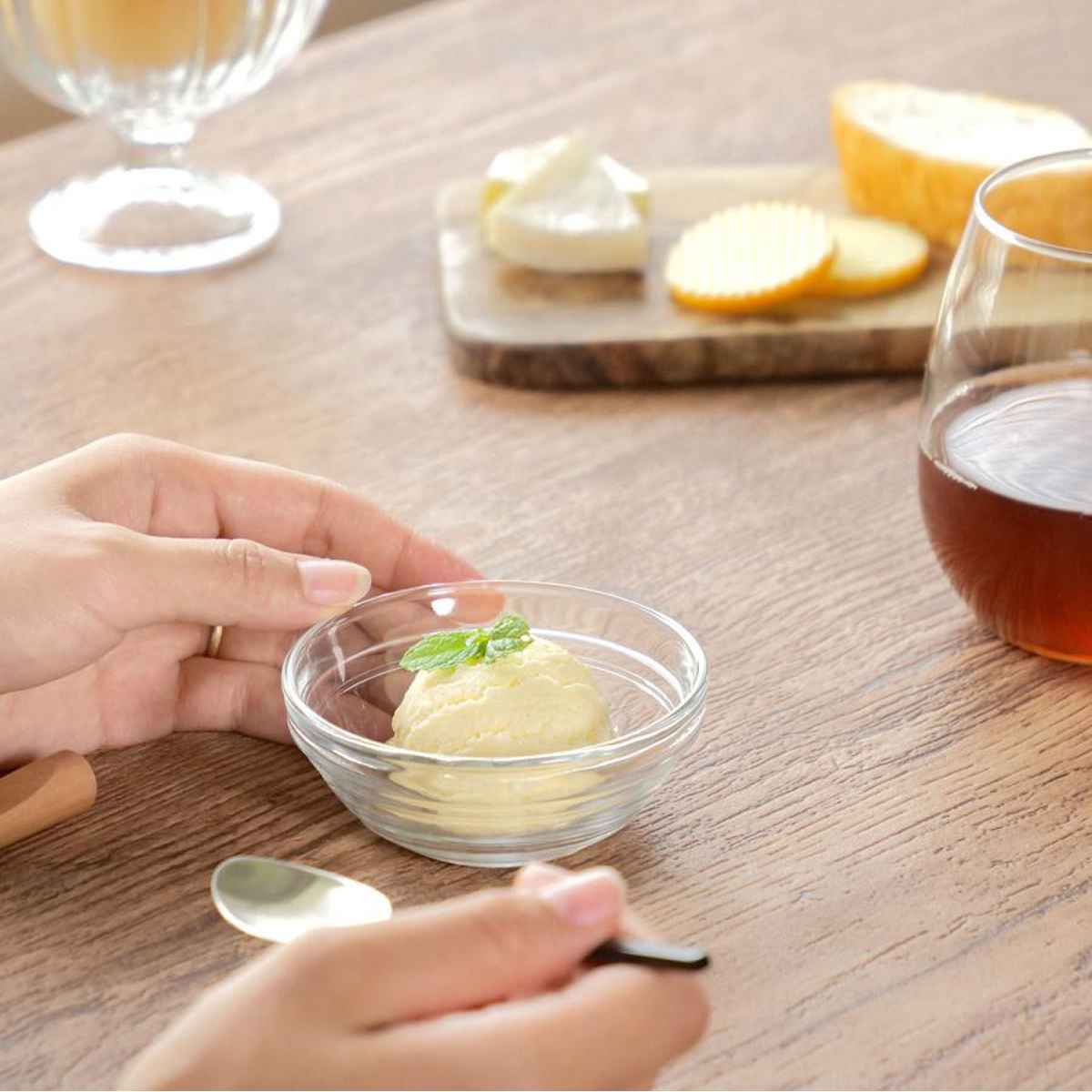 DURALEX デュラレックス リススタック ボウル 9cm ( LYS STACK 食洗機対応 電子レンジ対応 強化ガラス デザートボウル サラダボウル 全面物理強化ガラス アイス フルーツ デザート 丈夫 シンプル おしゃれ ガラス製 )