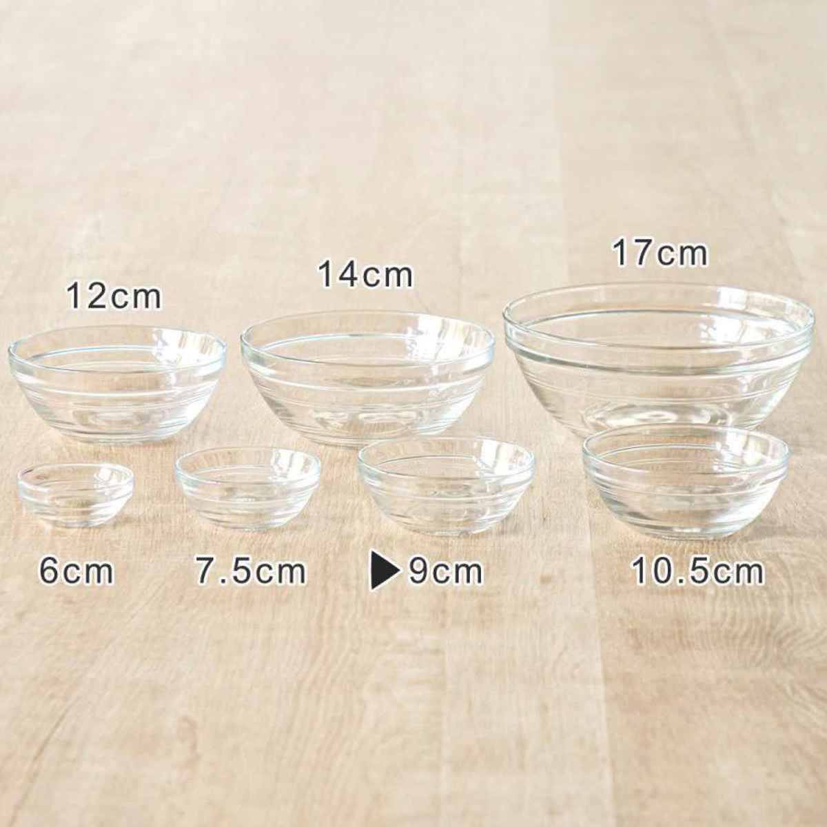 DURALEX デュラレックス リススタック ボウル 9cm 6個セット ( LYS STACK 食洗機対応 電子レンジ対応 強化ガラス カップ ガラス 耐熱 デザートカップ デザートボウル 小鉢 スタッキング シンプル 丈夫 おしゃれ )