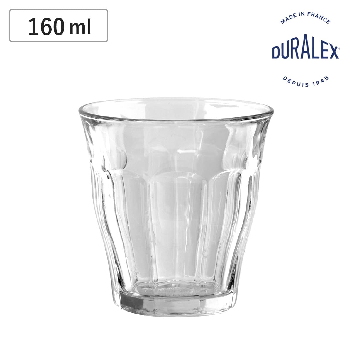 DURALEX デュラレックス ピカルディ グラス 160ml ( PICARDIE コップ 食洗機対応 電子レンジ対応 食器 ガラス ガラスコップ 強化ガラス ガラス製 丈夫 シンプル クリア 透明 洋食器 おしゃれ )