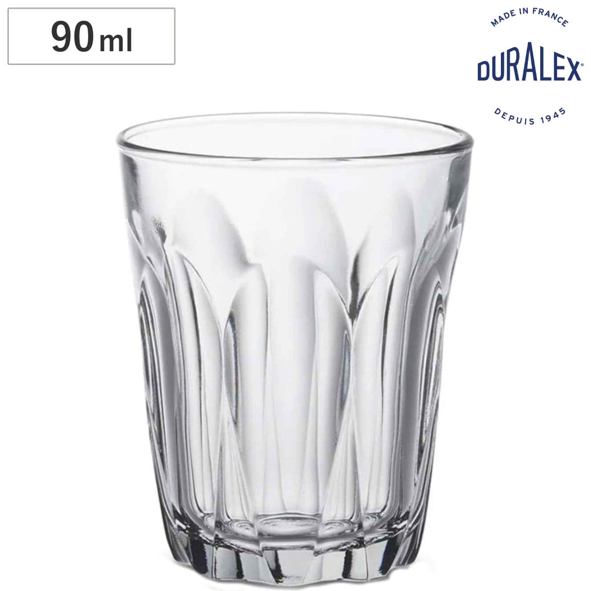 DURALEX デュラレックス プロヴァンス コップ 90ml ( PROVENCE 食洗機対応 電子レンジ対応 強化ガラス 食器 グラス ガラス ガラス製 ガラスコップ 丈夫 シンプル クリア 洋食器 おしゃれ )