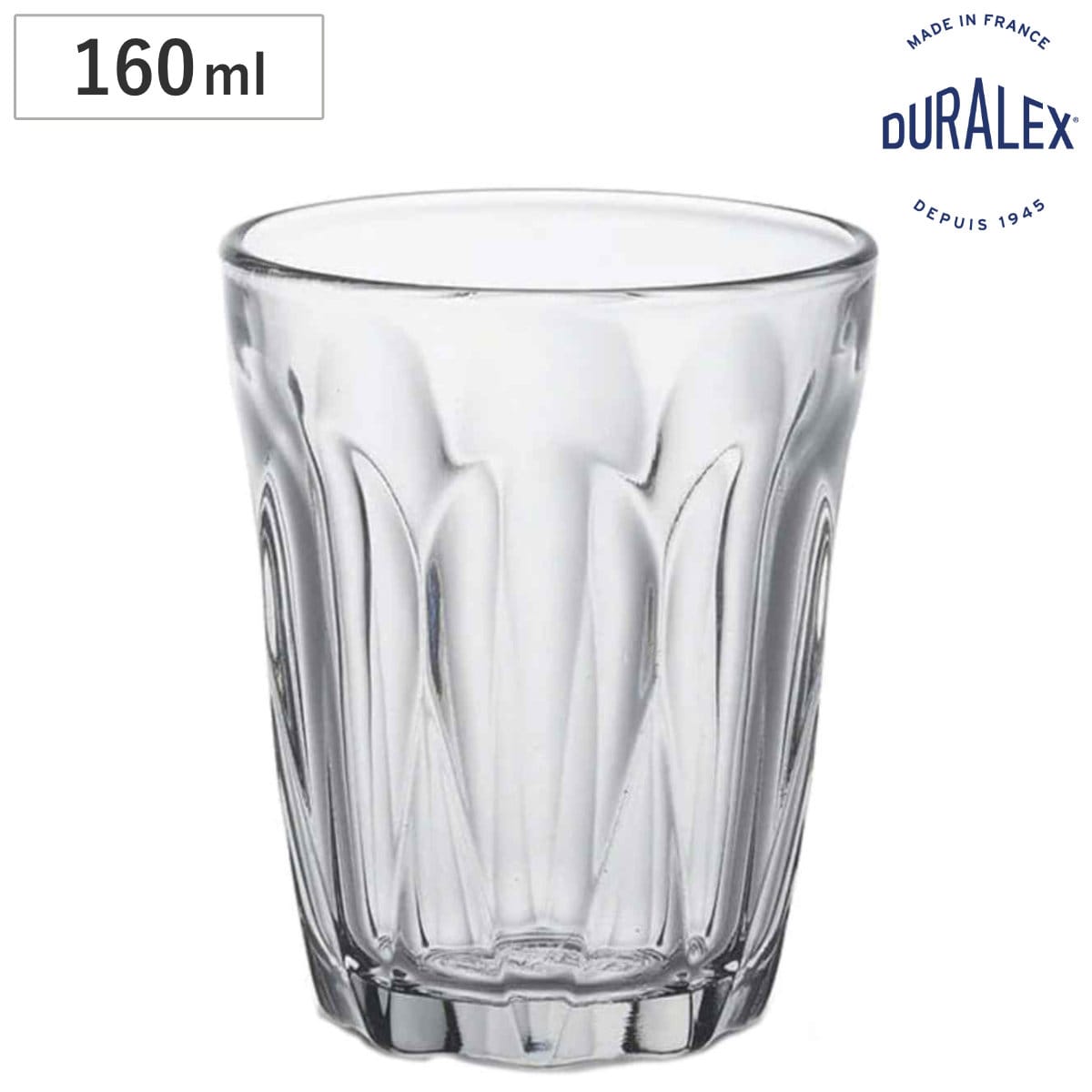 DURALEX デュラレックス プロヴァンス コップ 160ml ( PROVENCE 食洗機対応 電子レンジ対応 強化ガラス 食器 グラス ガラス ガラス製 ガラスコップ 丈夫 シンプル クリア 洋食器 おしゃれ )