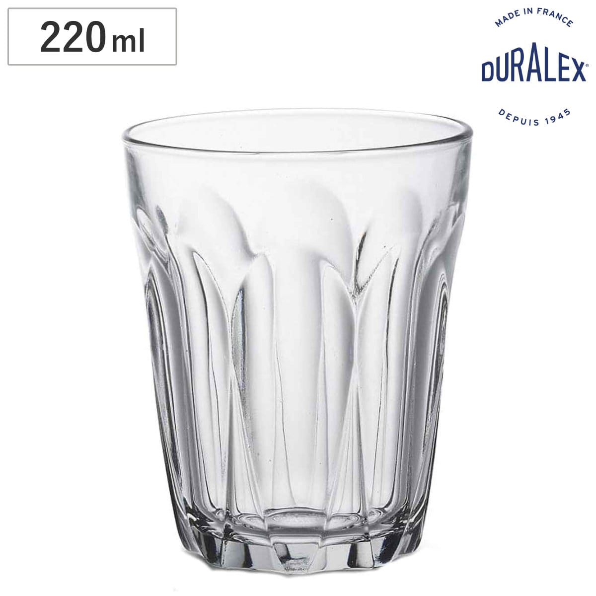 DURALEX デュラレックス プロヴァンス コップ 220ml ( PROVENCE 食洗機対応 電子レンジ対応 強化ガラス 食器 グラス ガラス ガラス製 ガラスコップ 丈夫 シンプル クリア 洋食器 おしゃれ )