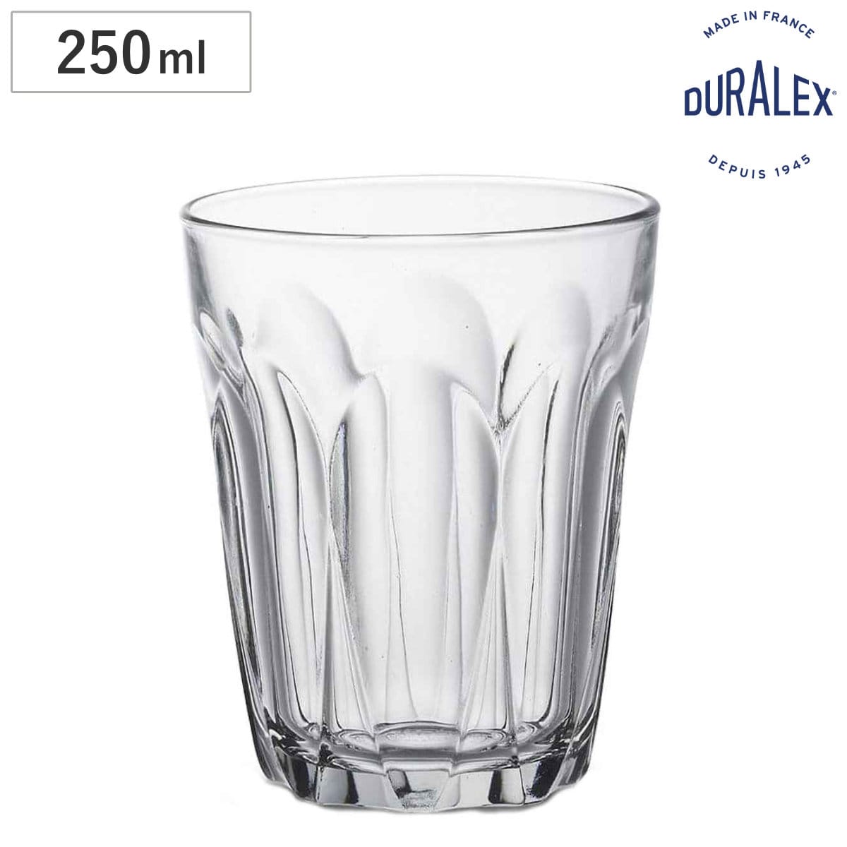 DURALEX デュラレックス プロヴァンス コップ 250ml ( PROVENCE 食洗機対応 電子レンジ対応 強化ガラス 食器 グラス ガラス ガラスコップ ガラス製 丈夫 シンプル クリア 洋食器 おしゃれ )