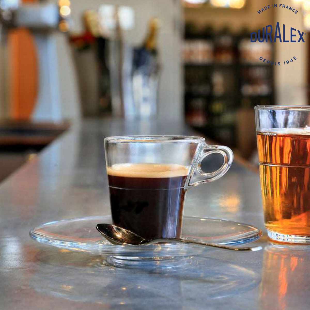 DURALEX デュラレックス カプリス コーヒーカップ 90ml ( CAPRICE CUP 食洗機対応 電子レンジ対応 強化ガラス デミタスカップ ガラス エスプレッソ カップ 小さめ スタッキング コンパクト おしゃれ )