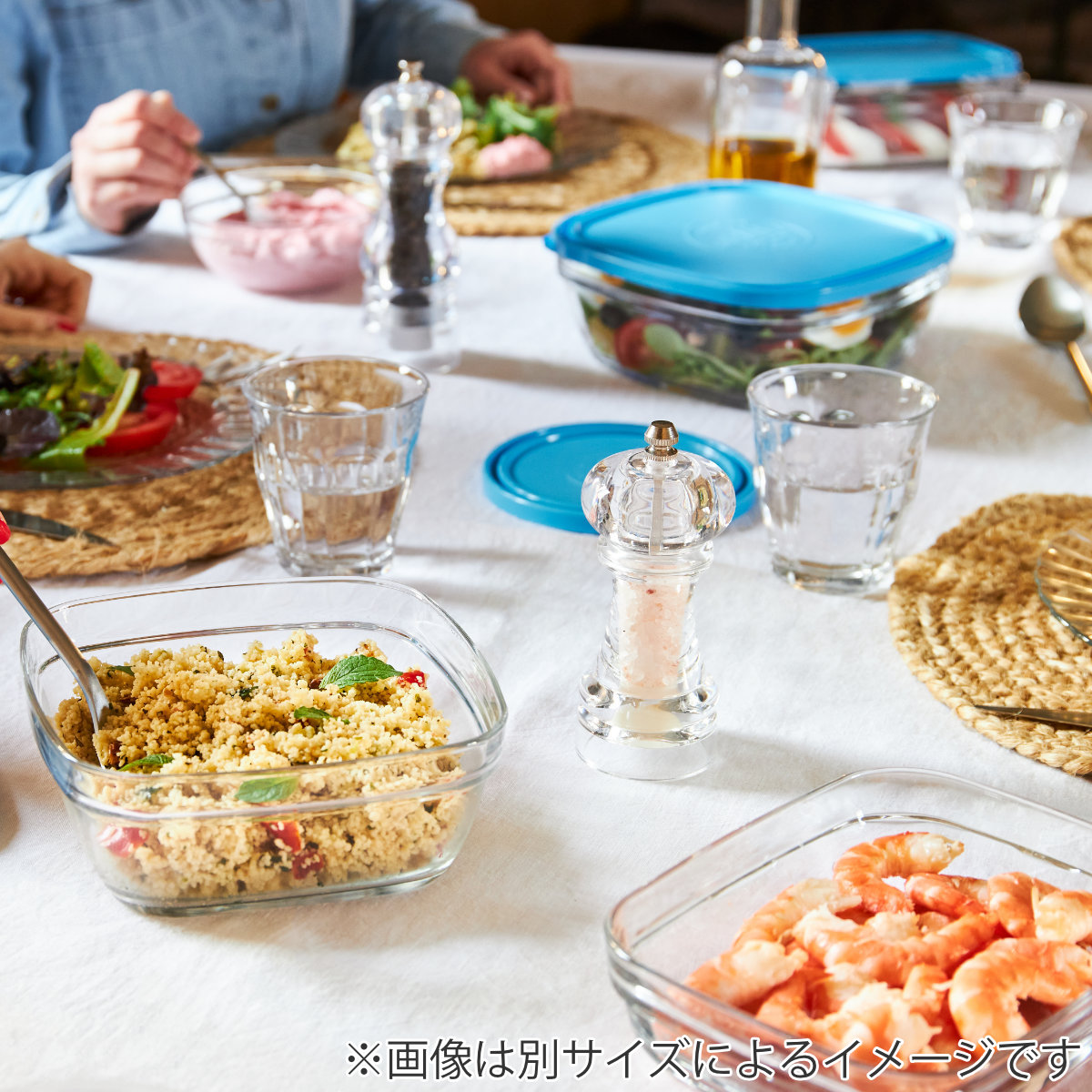 DURALEX デュラレックス カレボウル 1700cc 21cm フタ付き ( 食洗機対応 電子レンジ対応 ガラスボウル メイン料理 つくりおき ガラス食器 全面物理強化ガラス サラダ メイン 大きめ 耐熱性 1.7L )