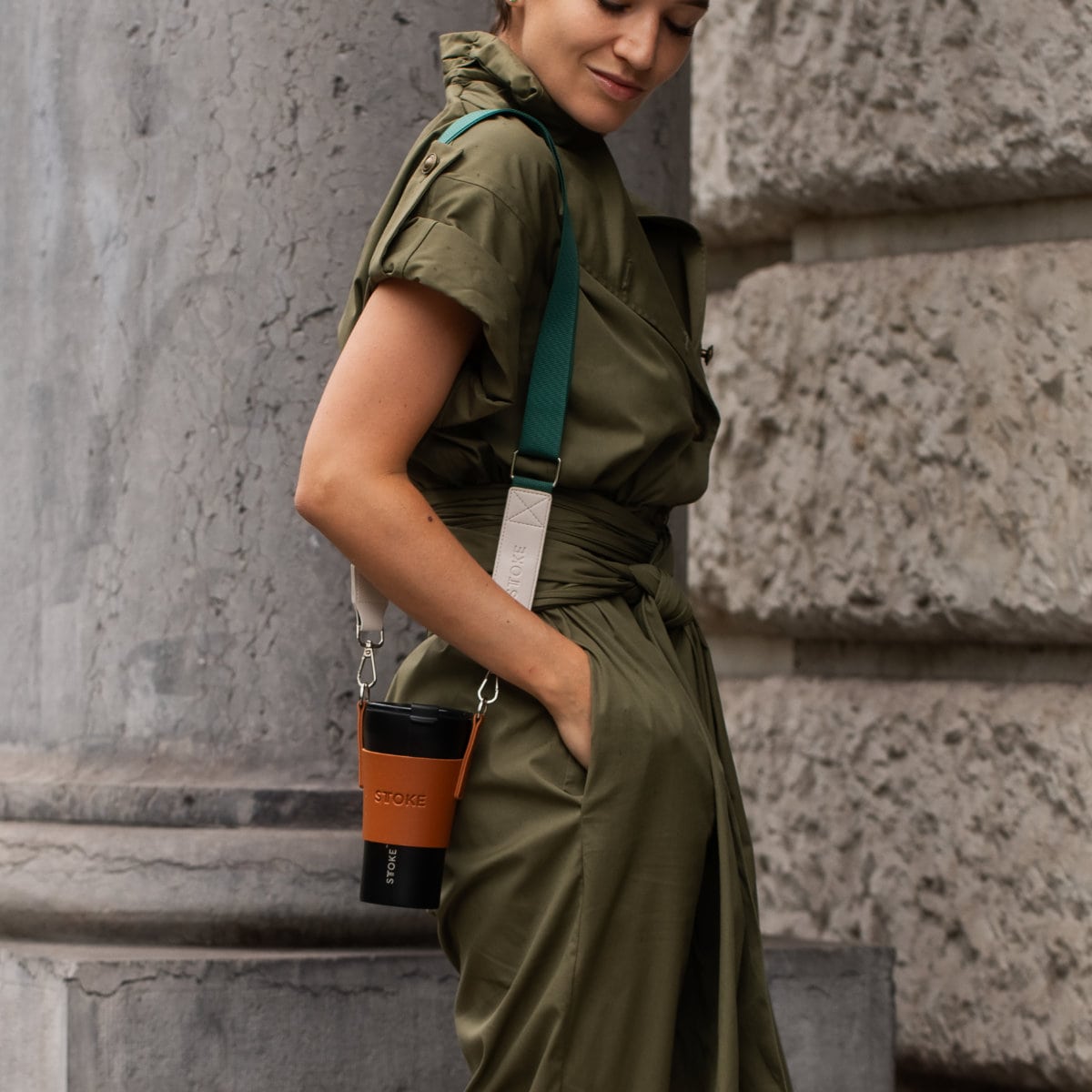 STTOKE ストーク カスタムストラップ ( カスタム用ストラップ マイボトル 水筒 マグボトル アウトドア キャンプ 手ぶら 散歩 お出掛け パーツ スタイリッシュ かわいい おしゃれ ストラップ ) 【イスラ】 イスラ