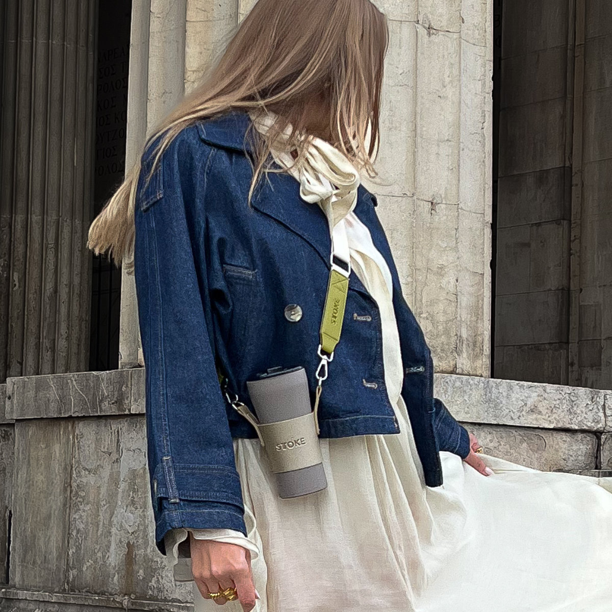 STTOKE ストーク カスタムストラップ ( カスタム用ストラップ マイボトル 水筒 マグボトル アウトドア キャンプ 手ぶら 散歩 お出掛け パーツ スタイリッシュ かわいい おしゃれ ストラップ ) 【イスラ】 イスラ