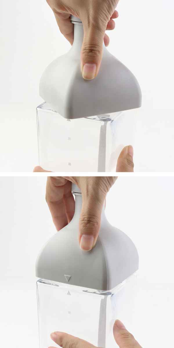 ハリオ カークコーヒーボトル 1L 8杯用 プラスチック ( HARIO 食洗機対応 冷水筒 水差し 麦茶ポット 水さし 日本製 横置き 縦置き コーヒーボトル 角型 熱湯 ストレーナー付き 水出し アイスコーヒー おしゃれ )