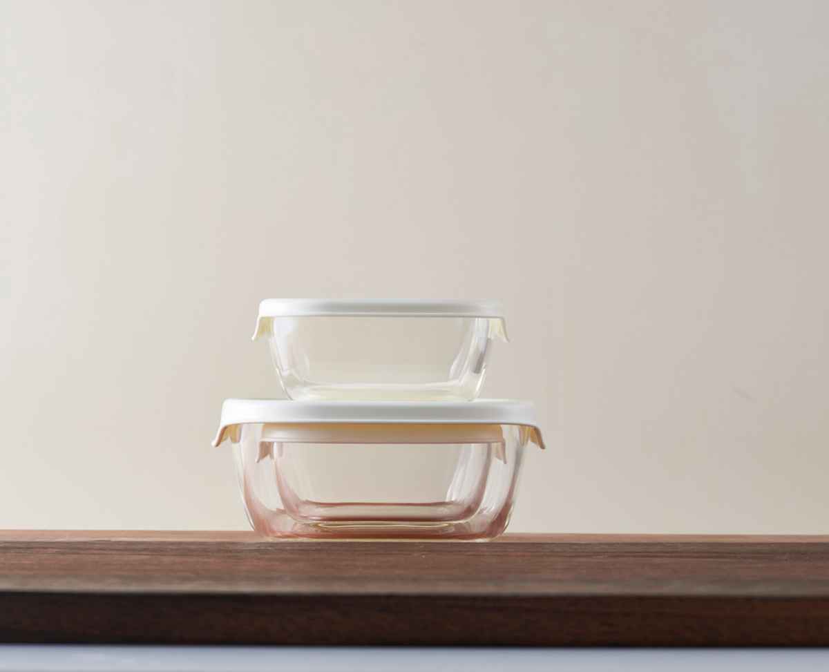 ハリオ 保存容器 250ml 600ml 耐熱ガラス製保存容器 角型 3個セット ( HARIO 耐熱ガラス ガラス 電子レンジ対応 食洗機対応 オーブン対応 日本製 耐熱容器 保存 容器 食品保存 ガラス容器 キャニスター ガラス保存容器 0.25L 0.6L ) 【ホワイト】 ホワイト