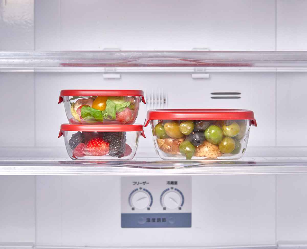 ハリオ 保存容器 250ml 600ml 耐熱ガラス製保存容器 角型 3個セット ( HARIO 耐熱ガラス ガラス 電子レンジ対応 食洗機対応 オーブン対応 日本製 耐熱容器 保存 容器 食品保存 ガラス容器 キャニスター ガラス保存容器 0.25L 0.6L ) 【ホワイト】 ホワイト