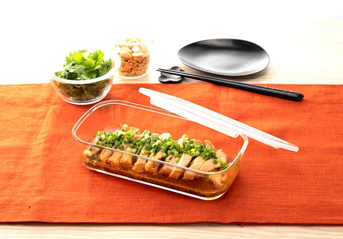 ハリオ 保存容器 1.4L 耐熱ガラス製保存容器 角型 ( HARIO 耐熱ガラス ガラス 電子レンジ対応 食洗機対応 オーブン対応 日本製 耐熱容器 保存 容器 食品保存 ガラス容器 キャニスター ガラス保存容器 1400ml )