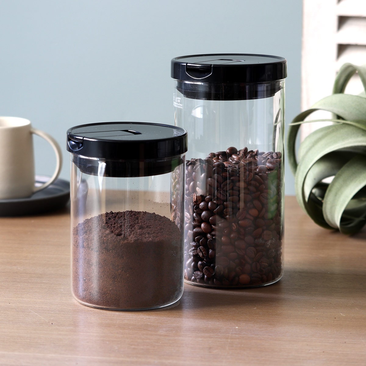 ハリオ 保存容器 800ml 珈琲キャニスター M ( HARIO 耐熱ガラス ガラス 密閉 食洗機対応 キャニスター 保存 容器 ガラス容器 ガラスびん ガラス瓶 密閉容器 ガラス保存容器 ガラス製 珈琲 コーヒー )