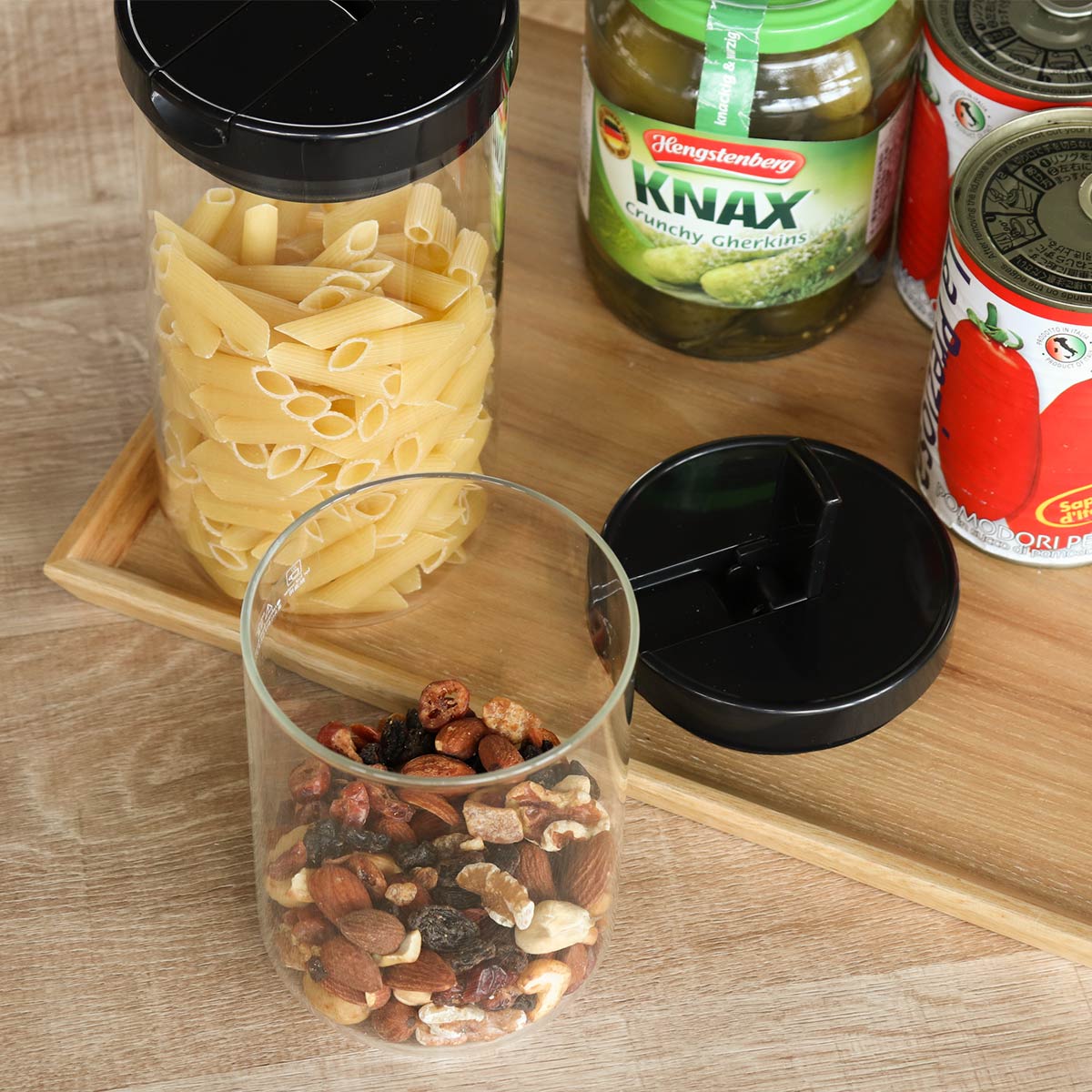 ハリオ 保存容器 800ml 珈琲キャニスター M ( HARIO 耐熱ガラス ガラス 密閉 食洗機対応 キャニスター 保存 容器 ガラス容器 ガラスびん ガラス瓶 密閉容器 ガラス保存容器 ガラス製 珈琲 コーヒー )