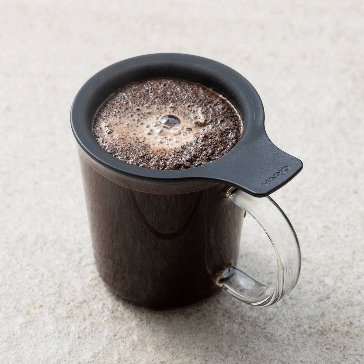 ハリオ ワンカップコーヒーメーカー 170ml 耐熱ガラス OCM-1-B ( HARIO 食洗機対応 コーヒーカップ フィルター付き 1人用 ストレーナー付き 取っ手付き コーヒー 珈琲 1杯分 1人暮らし キッチン用品 おしゃれ )