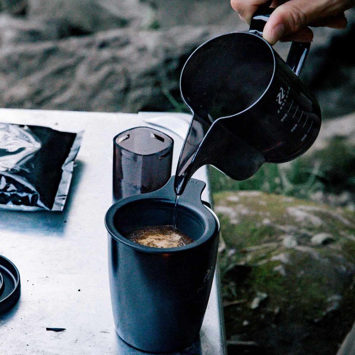 マグカップ 300ml ハリオ 真空二重マグコーヒーメーカーZebrang ( HARIO ドリッパー コップ 保温 マグ カップ ステンレス アウトドア コーヒードリッパー ステンレスマグ ふた付き 珈琲 ドリップ 珈琲ドリッパー セット )