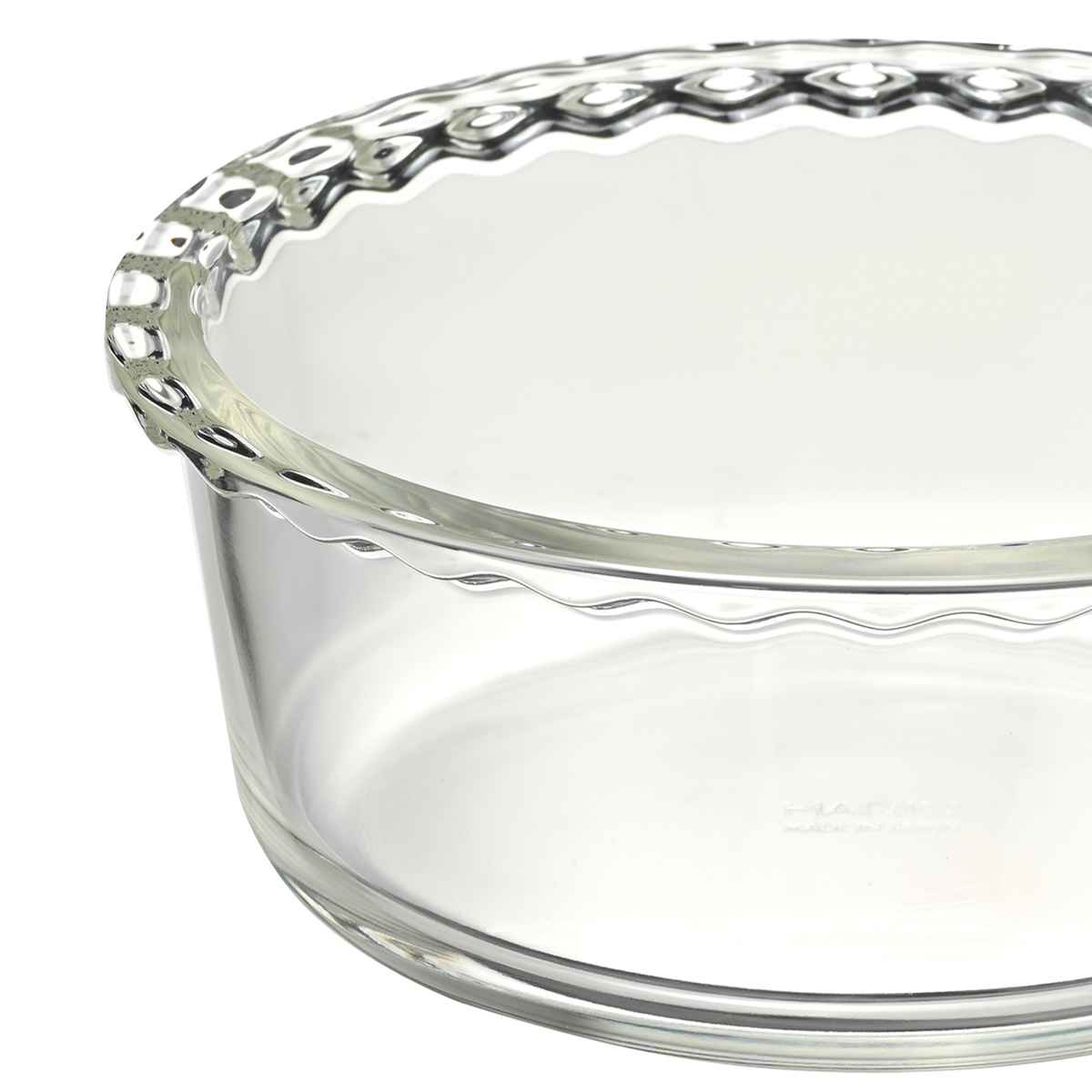 ハリオ ケーキ型 17cm 5号 丸型 耐熱ガラス ( HARIO 食洗機対応 電子レンジ対応 オーブン対応 ケーキ 型 耐熱皿 丸 ラウンド 耐熱ガラス製 製菓用品 ホールケーキ お菓子作り グラタン ラザニア おしゃれ )