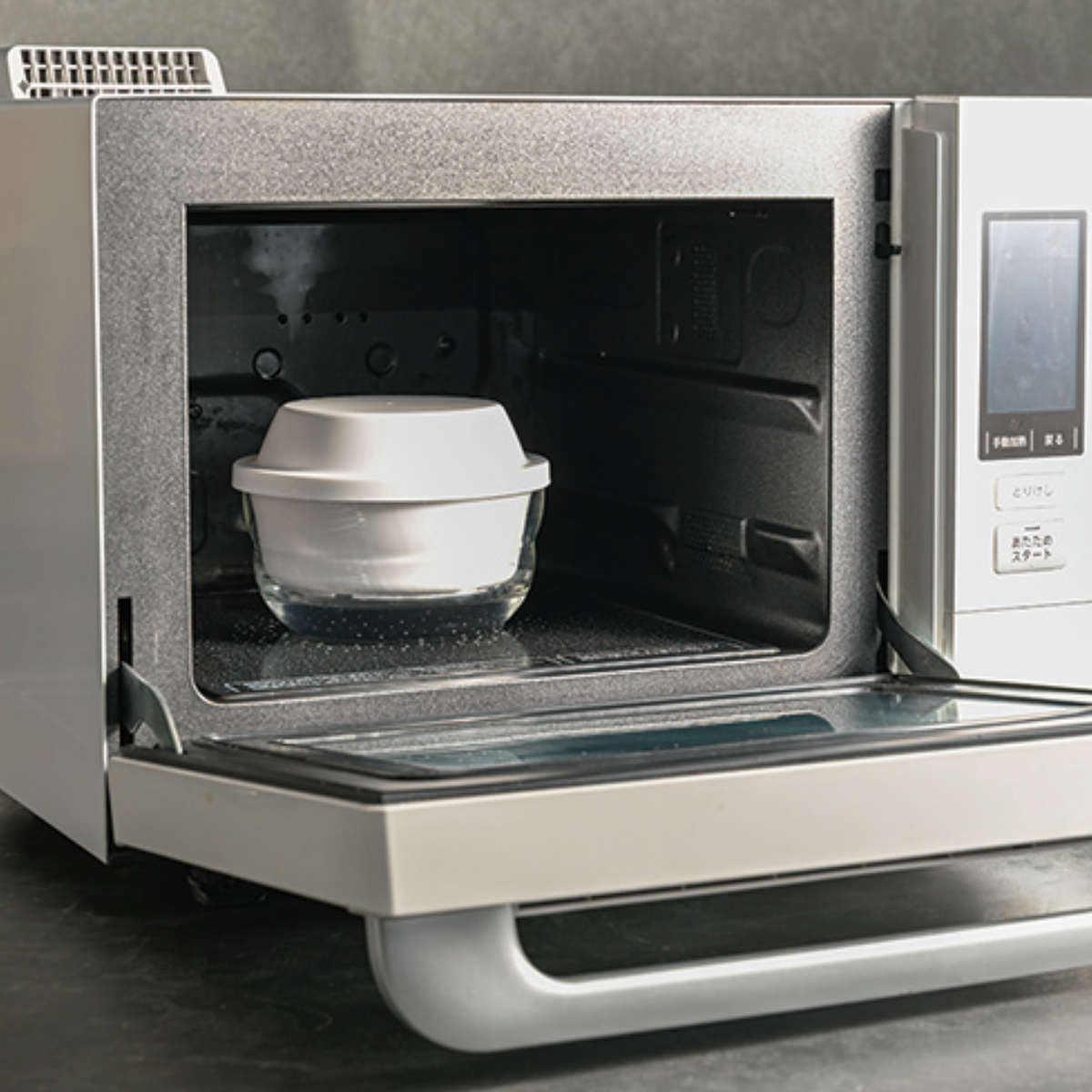 HARIO ハリオ 電子レンジ調理器 蒸し器 ガラスのレンジ蒸し器 ( レンジ調理器 レンジ調理 ガラス製 電子レンジ調理 ボウル 蒸し皿 食洗機対応 蒸し料理 電子レンジ料理 蒸し 蒸す 便利 下ごしらえ ザル 水切りざる 時短 手軽 簡単 )