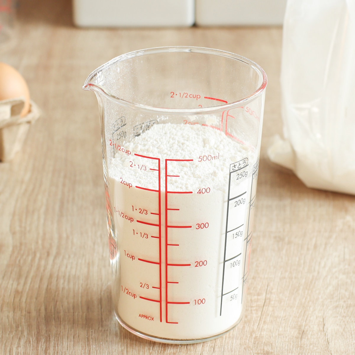 HARIO ハリオ メジャーカップ 500ml 耐熱ガラス ( 計量コップ メジャーコップ 熱湯OK 500cc ガラス製 電子レンジ対応 食洗機対応 レンジOK 計量器具 目盛り メモリ付き 両面メモリ 粉もはかれる 取っ手なし 下ごしらえ )