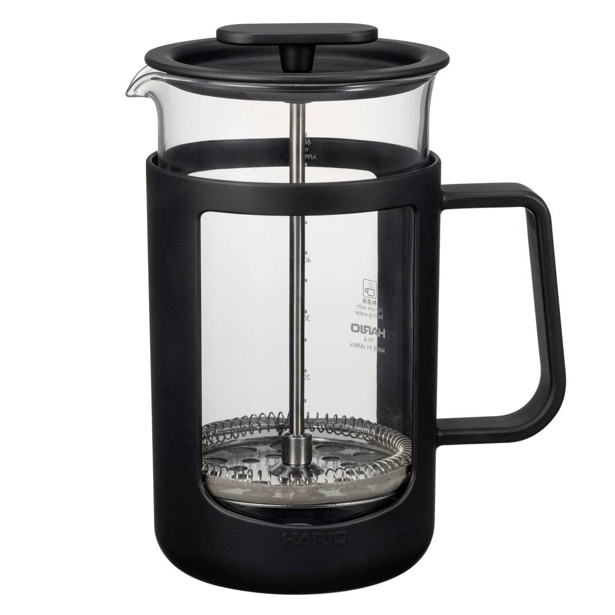 HARIO ハリオ コーヒープレス カフェプレス・U ( 600ml 4杯分 プレス式 コーヒーメーカー 耐熱ガラス 食洗機対応 日本製 コーヒー 紅茶 ティープレス ドリッパー ペーパーレス おしゃれ カフェ スタイリッシュ アウトドア )