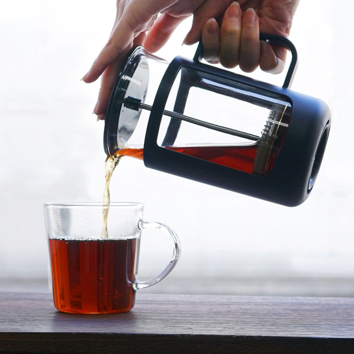 HARIO ハリオ コーヒープレス カフェプレス・U ( 600ml 4杯分 プレス式 コーヒーメーカー 耐熱ガラス 食洗機対応 日本製 コーヒー 紅茶 ティープレス ドリッパー ペーパーレス おしゃれ カフェ スタイリッシュ アウトドア )