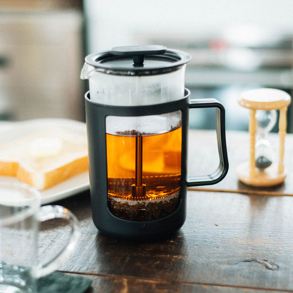 HARIO ハリオ コーヒープレス カフェプレス・U ( 600ml 4杯分 プレス式 コーヒーメーカー 耐熱ガラス 食洗機対応 日本製 コーヒー 紅茶 ティープレス ドリッパー ペーパーレス おしゃれ カフェ スタイリッシュ アウトドア )