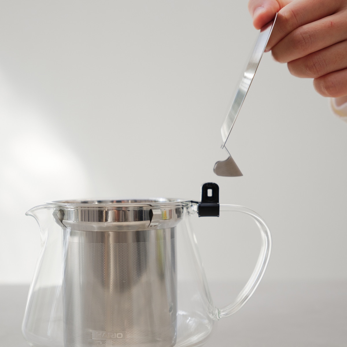 HARIO ハリオ クリアブリューポット ( 600ml 食洗機対応 電子レンジ対応 耐熱ガラス ティーポット ポット 急須 ハーブティー お茶 緑茶 紅茶 おしゃれ シンプル )