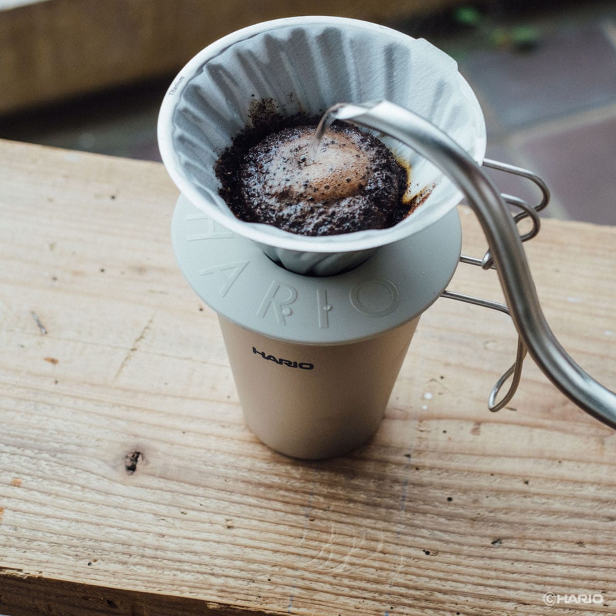 HARIO ハリオ マグカップ シングルレイヤーチタンマグ ( 350ml 食洗機対応 チタン コーヒー ドリップ マグ マグコップ カップ 食器 軽量 持ち運び アウトドア キャンプ おしゃれ シンプル )