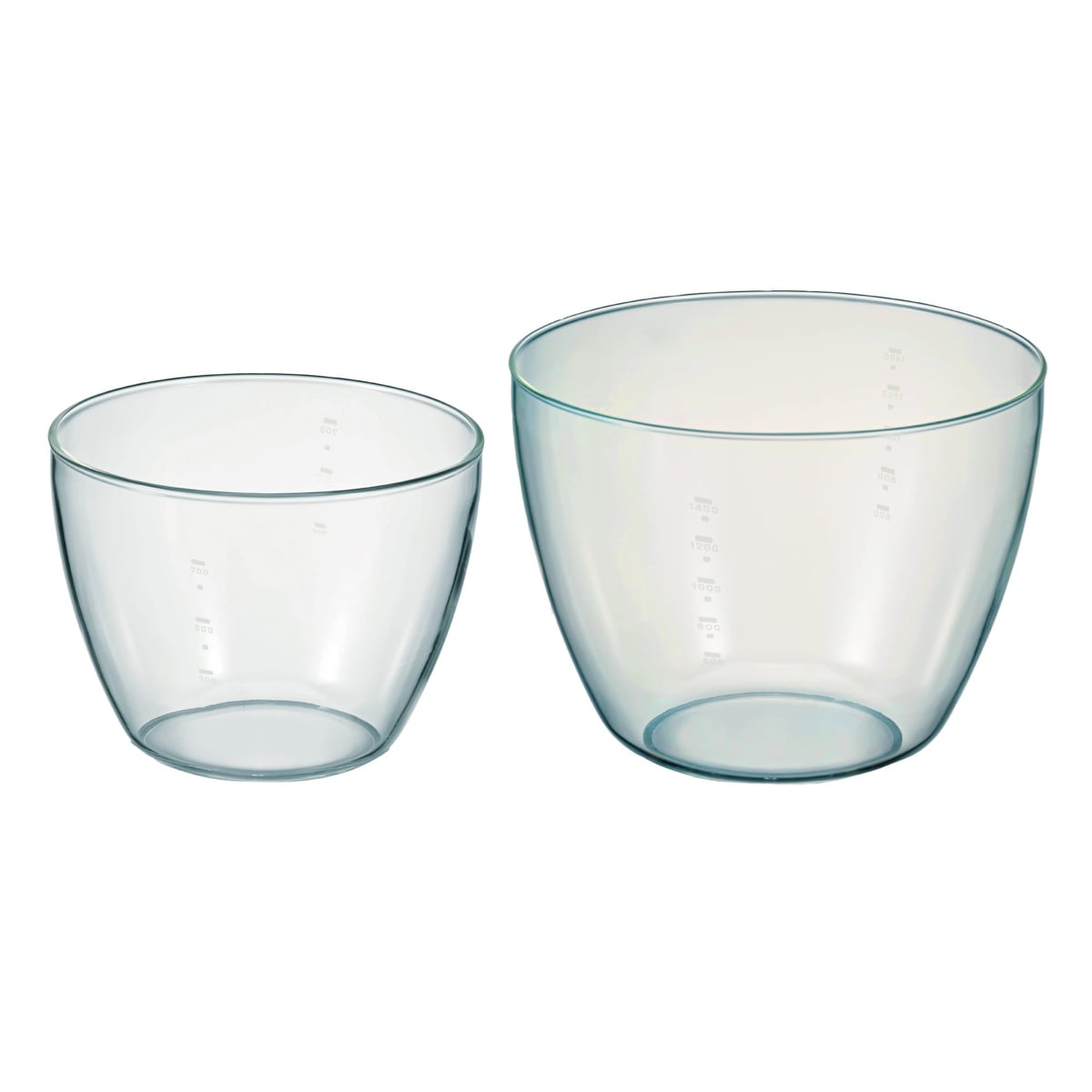 HARIO ハリオ 保存容器 カルボウル 耐熱ガラスkaruボウル 2個セット ( ボウル 耐熱ガラス ガラス 電子レンジ対応 食洗機対応 オーブン対応 日本製 耐熱容器 容器 ガラス容器 ガラスボウル メモリ付き 軽量 食器 900ml 1600ml )