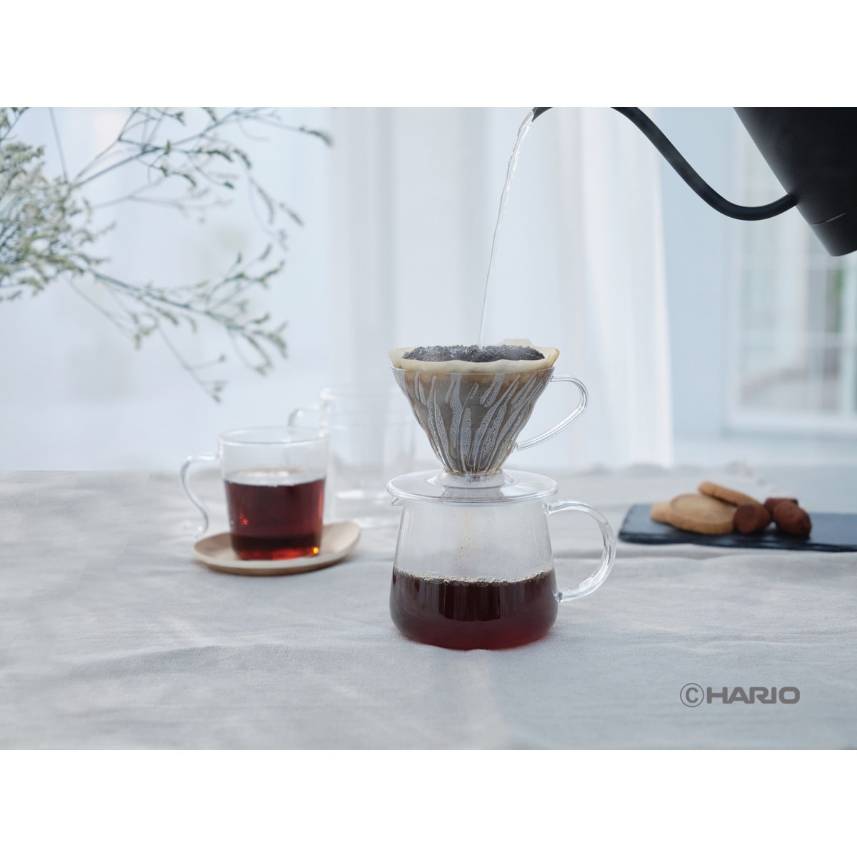 HARIO ハリオ ドリッパー V60透過ドリッパー 01 クリア トライタン ( 1~2杯用 樹脂 ハンドドリップ ドリップコーヒー ドリップ シンプル 軽い 割れにくい )