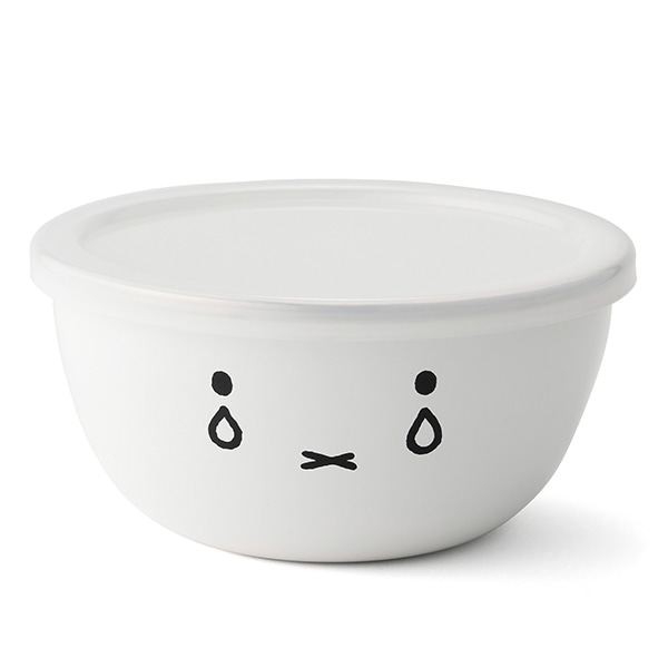 ボウル 3点セット(14cm+16cm+18cm) 富士ホーロー ミッフィーフェイス ミキシングボール ( HoneyWere ハニーウェア ミッフィー ボウルセット ふた付き ボール 琺瑯ボウル 調理ボウル 蓋付き おしゃれ miffy 保存容器 製菓道具 )